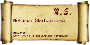 Moharos Skolasztika névjegykártya